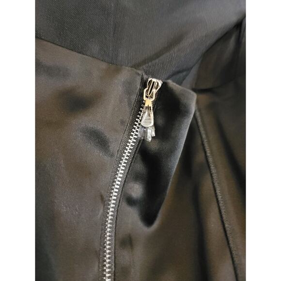 Ann Taylor Women's Strapless A Line Mini Cocktail Dress Fully Lined Black Size 6 - Picture 4 of 8